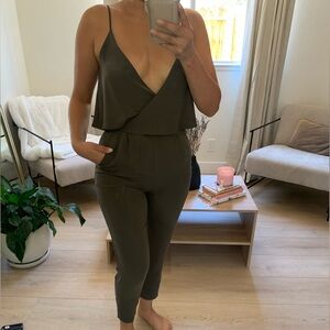 ASTR Olive Green Women's Jumpsuit
